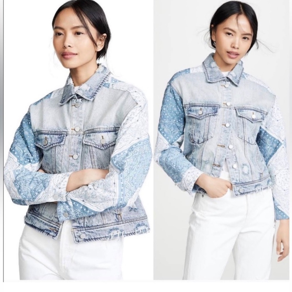 Blank NYC Bandana Jean Jacket